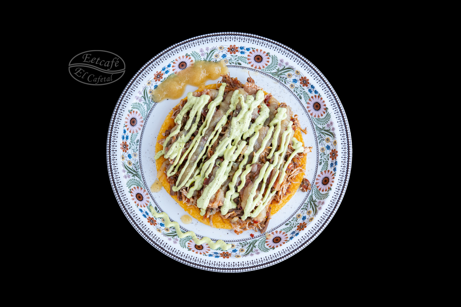 Arepa con todo \u2014 een rijkelijk belegde arepa